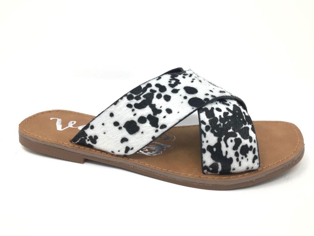 Very G "Seaside" Black & White Sandal