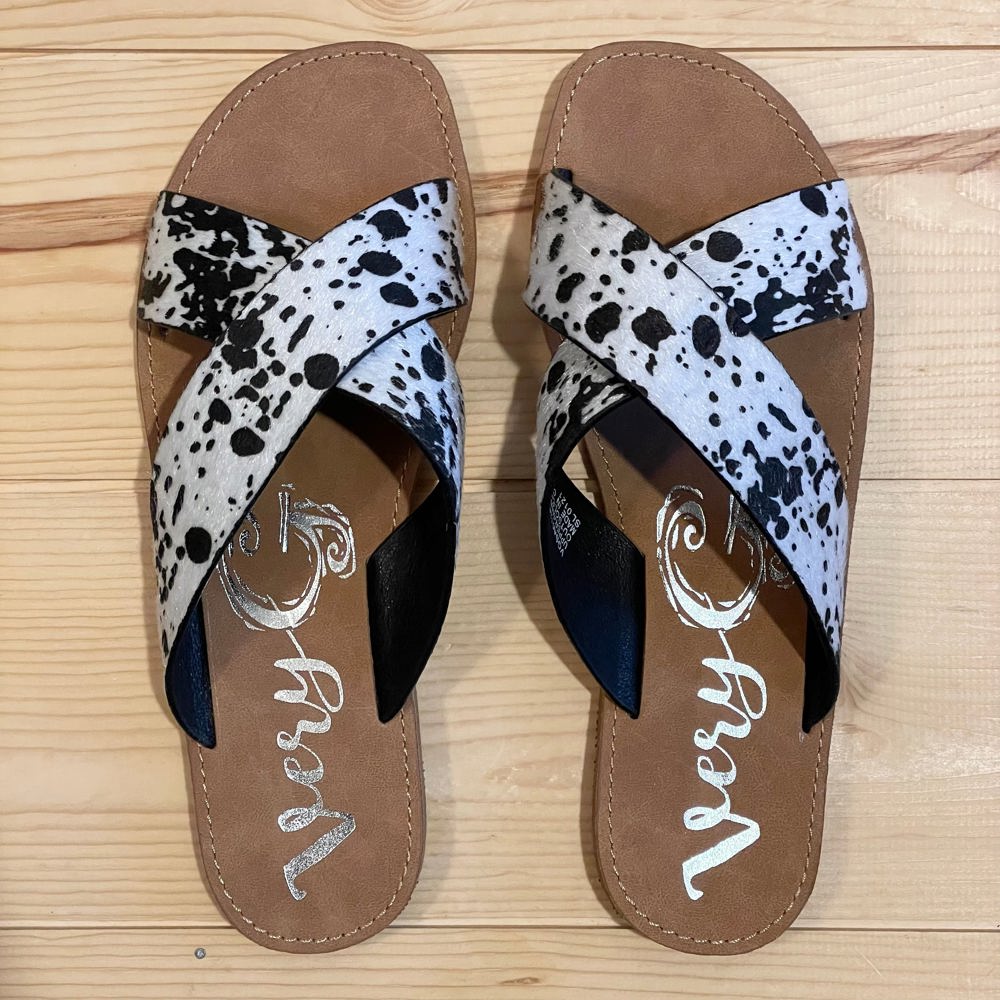 Very G "Seaside" Black & White Sandal