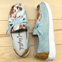  Gypsy Jazz "Mooma Tooled" Turquoise Slip-on Shoes