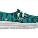  Gypsy Jazz "Elizabeth" Turquoise Slip-on Shoes