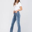  Judy Blue Mid Rise Trouser Flare Denim 82163