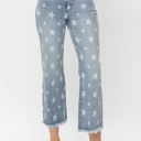  Judy Blue High Waist Star Print Cropped Straight Denim 88573