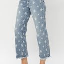  Judy Blue High Waist Star Print Cropped Straight Denim 88573