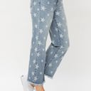  Judy Blue High Waist Star Print Cropped Straight Denim 88573