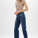  Judy Blue High Waist Medium Destroyed Pocket Wide Leg Denim 82497