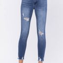  Judy Blue High Rise Destroyed Hem Skinny Denim 82206 - Plus