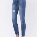  Judy Blue High Rise Destroyed Hem Skinny Denim 82206