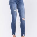  Judy Blue High Rise Destroyed Hem Skinny Denim 82206