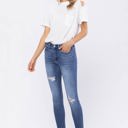  Judy Blue High Rise Destroyed Hem Skinny Denim 82206