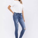  Judy Blue High Rise Destroyed Hem Skinny Denim 82206 - Plus