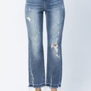  Judy Blue High Waist Release Hem Ankle Straight Denim 82436