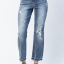  Judy Blue High Waist Release Hem Ankle Straight Denim 82436 - Plus