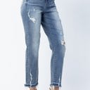  Judy Blue High Waist Release Hem Ankle Straight Denim 82436 - Plus