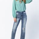  Judy Blue High Waist Release Hem Ankle Straight Denim 82436