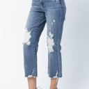  Judy Blue High Waist Release Hem Ankle Straight Denim 82434 - Plus