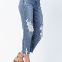  Judy Blue High Waist Release Hem Ankle Straight Denim 82434