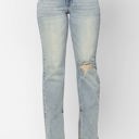  Judy Blue High Waist Destroy & Inseam Slit Straight Denim 88511