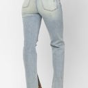  Judy Blue High Waist Destroy & Inseam Slit Straight Denim 88511 - Plus