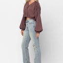  Judy Blue High Waist Destroy & Inseam Slit Straight Denim 88511 - Plus