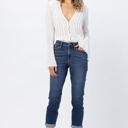  Judy Blue High Rise Cuffed Crop Slim Denim 82390