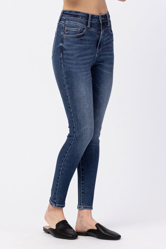 Judy Blue High Rise Front Yoke Skinny Denim 88364 - Plus