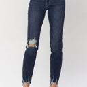  Judy Blue Mid Rise Chopped Hem Relaxed Denim 82446 - Plus