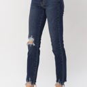  Judy Blue Mid Rise Chopped Hem Relaxed Denim 82446 - Plus