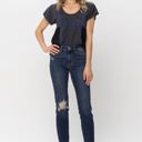  Judy Blue Mid Rise Chopped Hem Relaxed Denim 82446 - Plus