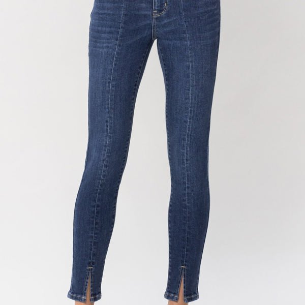 Judy Blue High Waist Front Inseam & Slit Skinny Denim 82494 - Plus