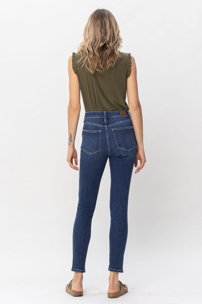 Judy Blue High Waist Front Inseam & Slit Skinny Denim 82494 - Plus