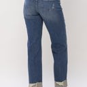  Judy Blue Mid Rise & Single Cuff Dad Jean Straight Denim 88580 - Plus