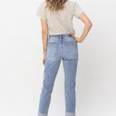  Judy Blue Mid Rise Double Cuff Destroyed Boyfriend Denim 82458 - Plus