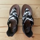  Very G "Angelika 2" Black & White Cow Sandal