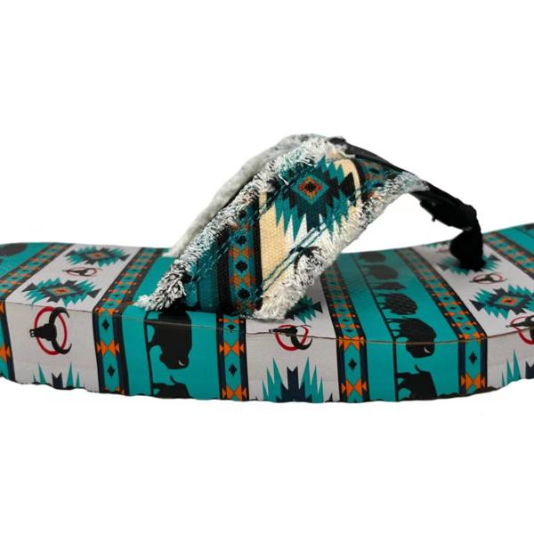 Gypsy Jazz "Tallulah 2" Teal Flip Flop