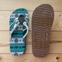  Gypsy Jazz "Tallulah 2" Teal Flip Flop