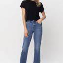  Judy Blue High Waist Fray Slit Release Hem Straight Denim 82453 - Plus