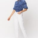  Judy Blue High Waist White Double Cuff Boyfriend Denim 88675