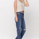  Judy Blue High Waist W/ Knee Destroy Straight Denim 82498 - Plus