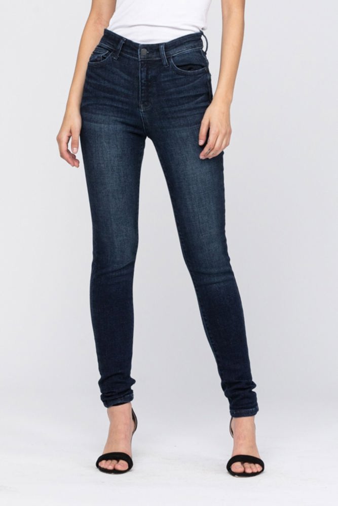 Judy Blue High Rise Super Dark Skinny Denim 82132