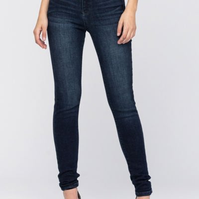 Judy Blue High Rise Super Dark Skinny Denim 82132