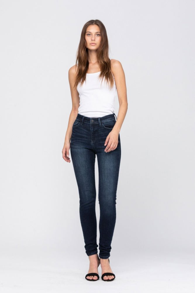 Judy Blue High Rise Super Dark Skinny Denim 82132 - Plus