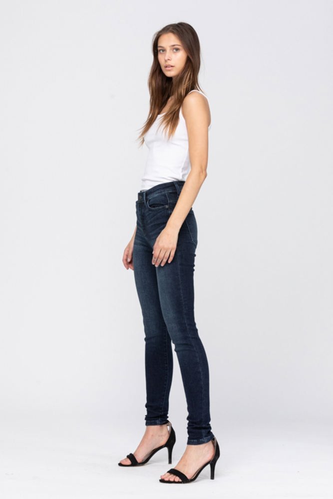 Judy Blue High Rise Super Dark Skinny Denim 82132 - Plus