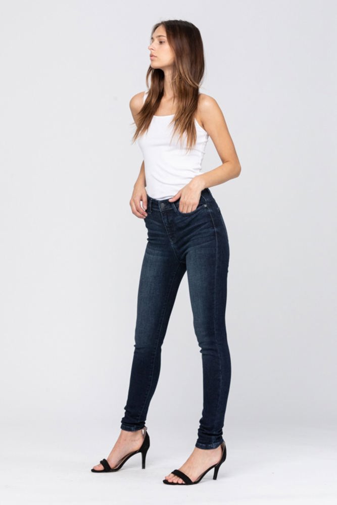 Judy Blue High Rise Super Dark Skinny Denim 82132 - Plus