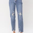  Judy Blue High Waist Button Fly Destroyed Boyfriend Denim 82462