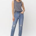  Judy Blue High Waist Button Fly Destroyed Boyfriend Denim 82462