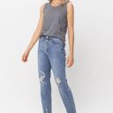  Judy Blue High Waist Button Fly Destroyed Boyfriend Denim 82462