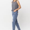  Judy Blue High Waist Button Fly Destroyed Boyfriend Denim 82462