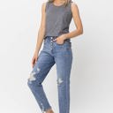  Judy Blue High Waist Button Fly Destroyed Boyfriend Denim 82462