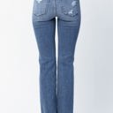  Judy Blue Mid Rise Destroyed Straight Denim 82425