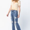  Judy Blue Mid Rise Destroyed Straight Denim 82425